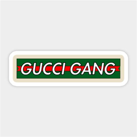 gucci gang shirt|gucci gang stickers.